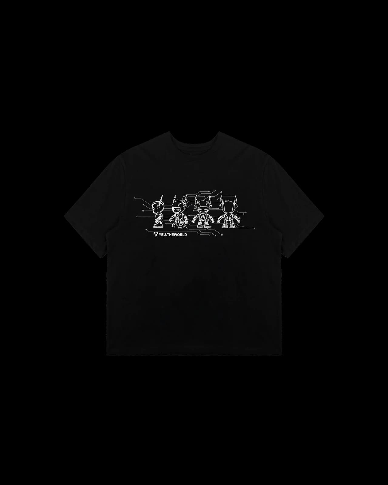 YEUTOPIA YEUBOT T-SHIRT BLACK